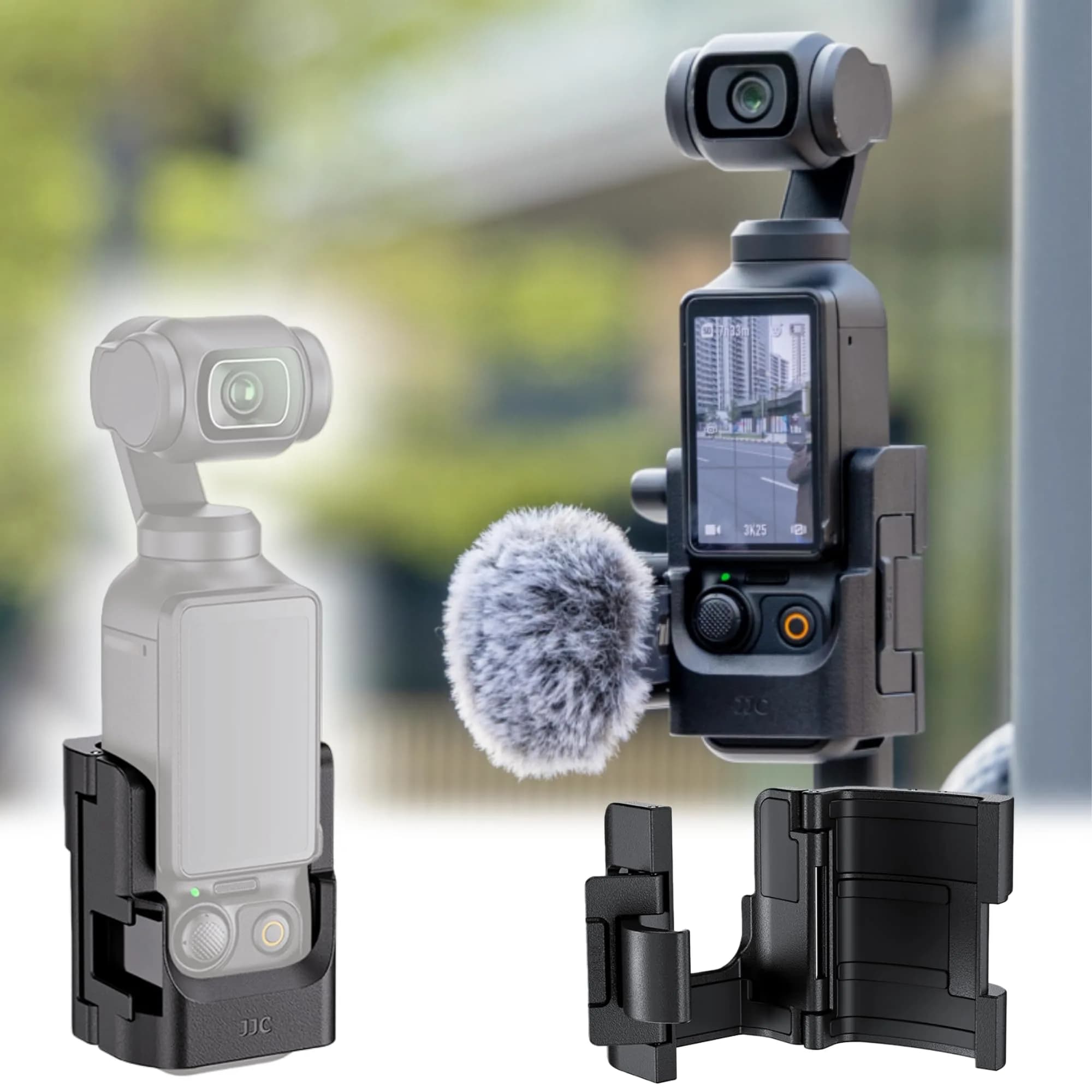 JJC Expansion Adapter for DJI Osmo Pocket 4P 4 3 | Lightweight Camera Mount Accessory — Expansion Adapter