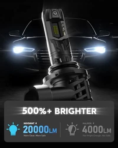 NOVSIGHT 9005 9006 Bulbs 6500K | 90W Super Bright Fog Lights, Waterproof, Plug & Play, Pack of 4 thumbnail 2