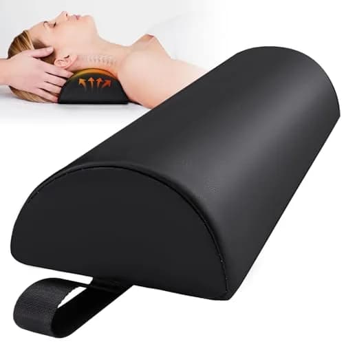 Noverlife Half Round Massage Table Bolster Pillow 17x6x4 inch | Support & Comfort for Therapy thumbnail 1