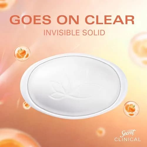 Secret Clinical Strength Invisible Solid Antiperspirant Deodorant for Women, Mandarin Fizz Scent, 40.8 g (1.6 oz) thumbnail 8