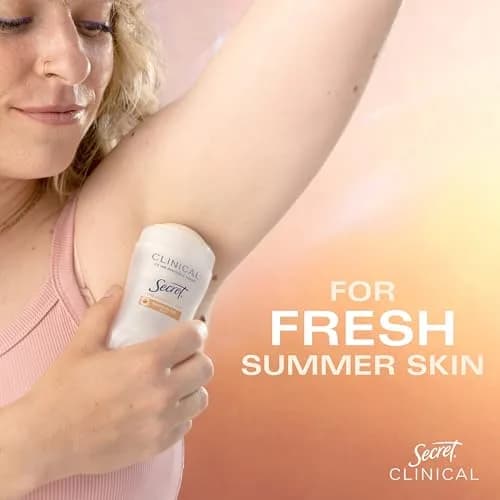 Secret Clinical Strength Invisible Solid Antiperspirant Deodorant for Women, Mandarin Fizz Scent, 40.8 g (1.6 oz) thumbnail 9