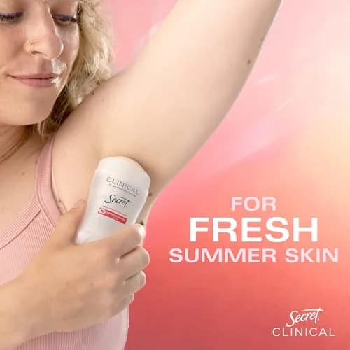 Secret Clinical Strength Antiperspirant Deodorant for Women, Watermelon Fizz Scent, 47ml (1.6 oz) | 72hr Stress & Odor Protection thumbnail 9