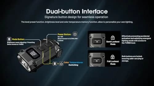 Nitecore TINI 3 Keychain Flashlight 600 Lumens | USB-C Rechargeable, 3 Color Temps, 98yd Beam thumbnail 8