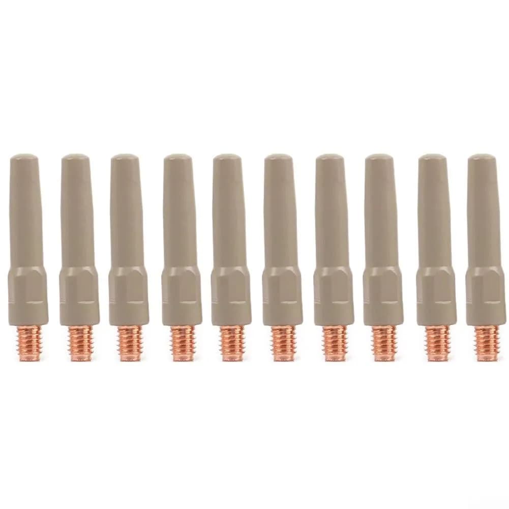 Cloudpower MIG Welding Tips 10PCS Non-Stick Coating Torch Accessory 45X0.8mm Metal Nozzles - main product image