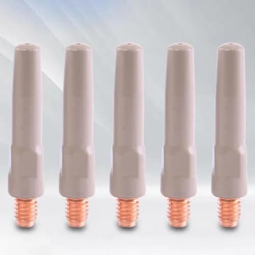 Cloudpower MIG Welding Tips 10PCS Non-Stick Coating Torch Accessory 45X0.8mm Metal Nozzles thumbnail 6