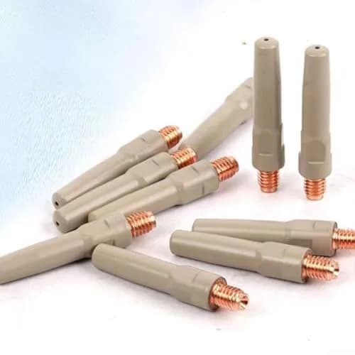 Cloudpower MIG Welding Tips 10PCS Non-Stick Coating Torch Accessory 45X0.8mm Metal Nozzles thumbnail 3