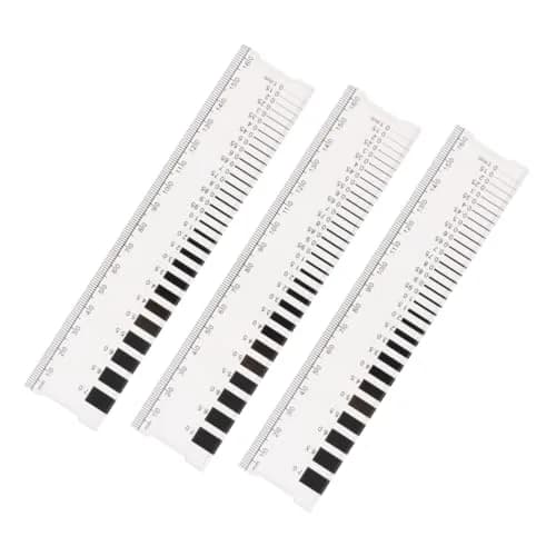 MOETER Crack Width Gauge 16.5cm (6.5in) 3-Pack | Professional Concrete Crack Monitoring Ruler with 1mm Precision thumbnail 1