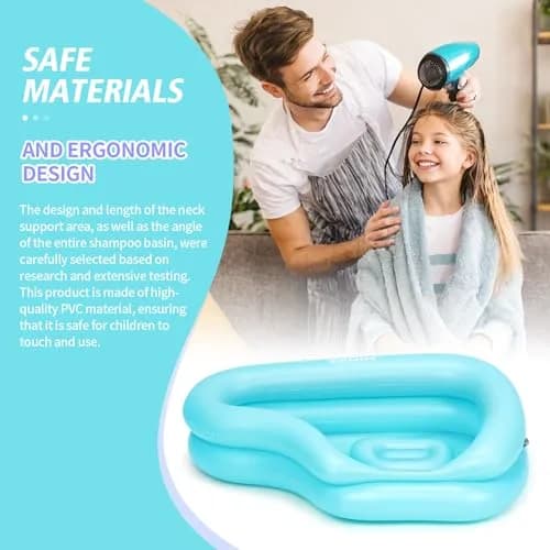 Cehim Inflatable Shampoo Basin for Elderly Bedside Hair Washing | Portable, Leak-Proof, Quick Inflation thumbnail 6