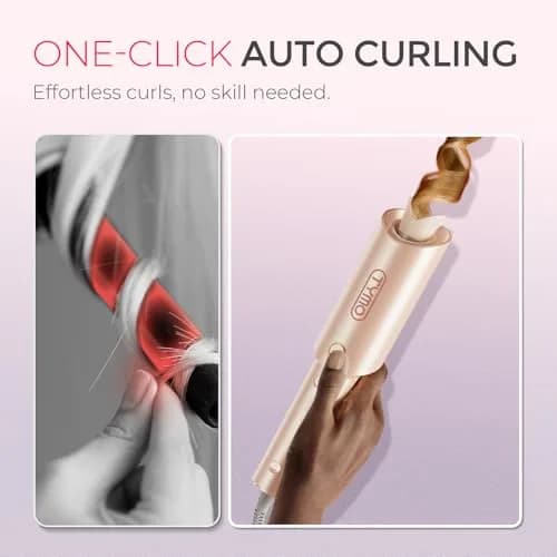 TYMO CURLPRO Automatic Rotating Curling Iron 25mm (1 inch) | Beach Waves Hair Curler with Ionic Technology thumbnail 2