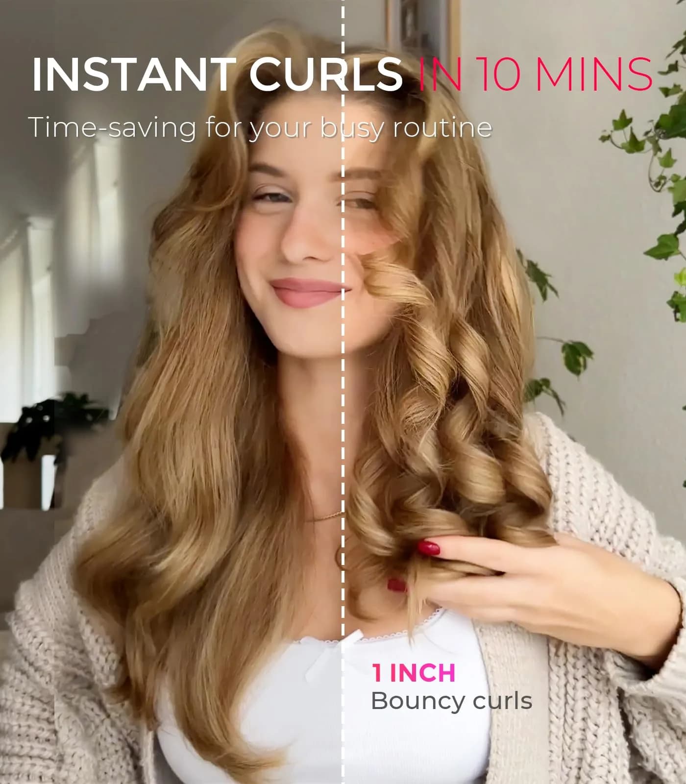 TYMO CURLPRO Automatic Rotating Curling Iron 25mm (1 inch) | Beach Waves Hair Curler with Ionic Technology - view 3