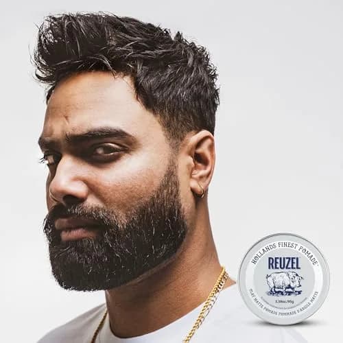 REUZEL Matte Clay Pomade 2026 Road Trip Set 3.38 oz + 1.3oz Travel Tin | Medium Hold, Matte Finish, Versatile Styling thumbnail 6