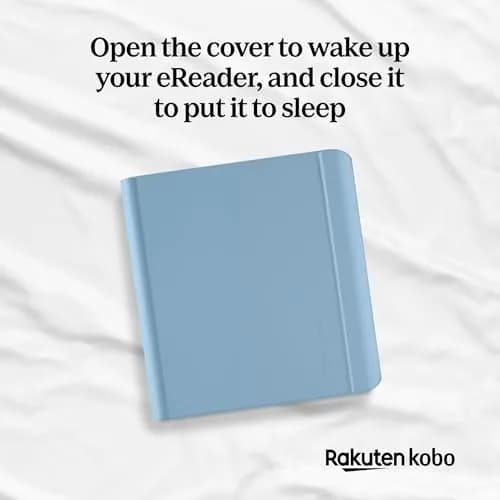 Kobo Libra Colour SleepCover Case | Dusk Blue | Recycled Vegan Leather | Sleep/Wake Tech | Built-in 2-Way Stand | Compatible with 7” Kobo Libra Colour thumbnail 5