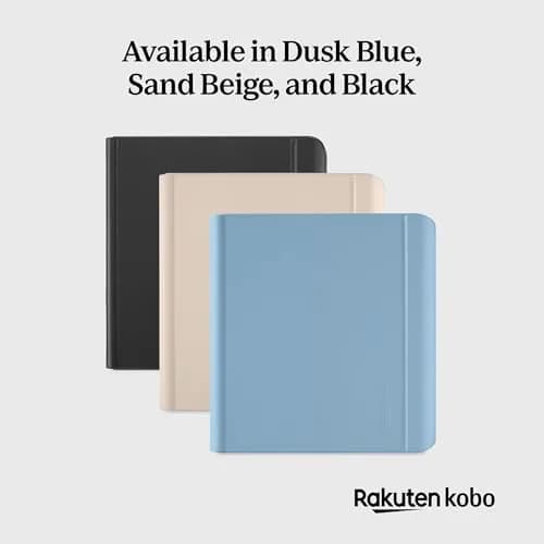 Kobo Libra Colour SleepCover Case | Dusk Blue | Recycled Vegan Leather | Sleep/Wake Tech | Built-in 2-Way Stand | Compatible with 7” Kobo Libra Colour thumbnail 6