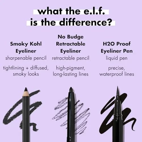 e.l.f. Smoky Kohl Eyeliner Pencil Vintage Denim | Long-Lasting, Blendable, Vegan & Cruelty-Free thumbnail 4