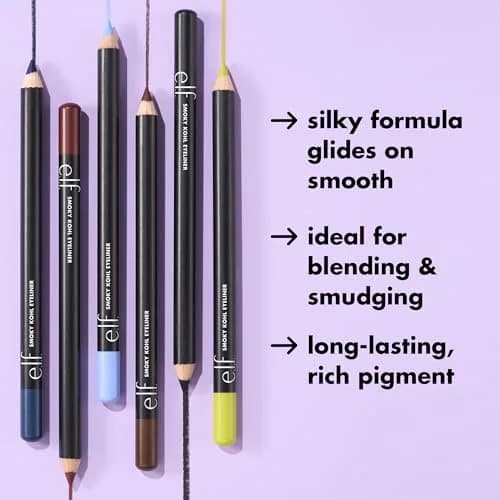 e.l.f. Smoky Kohl Eyeliner Pencil Vintage Denim | Long-Lasting, Blendable, Vegan & Cruelty-Free thumbnail 2
