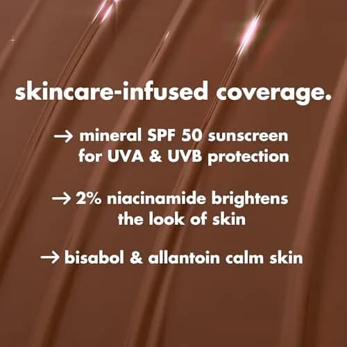 e.l.f. Halo Glow Skin Tint SPF 50 Hydrating & Tinted 17 Rich Warm | Dewy, Buildable Coverage thumbnail 5