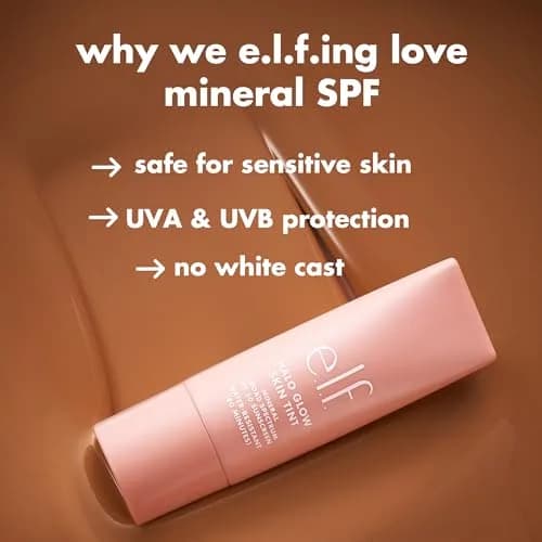 e.l.f. Halo Glow Skin Tint SPF 50 Hydrating & Tinted 17 Rich Warm | Dewy, Buildable Coverage thumbnail 3