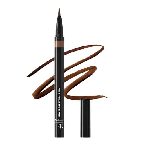 e.l.f. H2O Proof Eyeliner Pen Deep Brown | Waterproof & Long-Lasting Felt Tip thumbnail 1