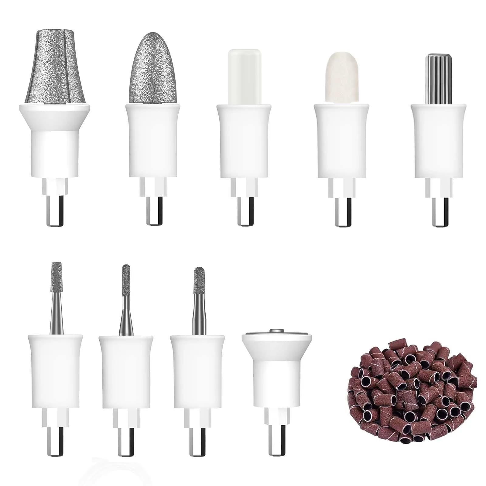 Hoxida Nail Drill Bits Set with 50 Sanding Bands | Professional Rotary Cuticle Remover Kit for Acrylic Nails - main product image