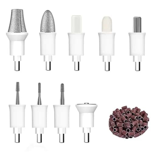 Hoxida Nail Drill Bits Set with 50 Sanding Bands | Professional Rotary Cuticle Remover Kit for Acrylic Nails thumbnail 1