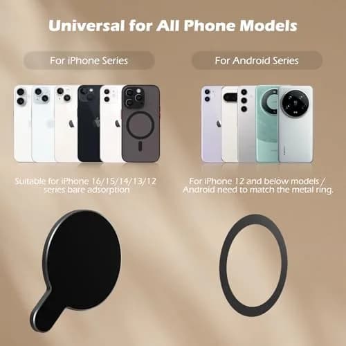 ALAFLY Magnetic Phone Mount for DJI Gimbals | Compatible with MagSafe iPhone 12-17, Quick Release, All Metal Clamp, Black thumbnail 6