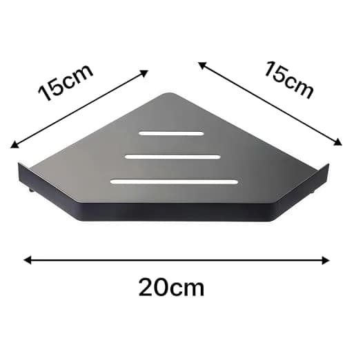 YISMAN Lavatory Bathroom Corner Shelf 6x6x1.65 in | SUS 304 Stainless Steel Wall Mount thumbnail 5
