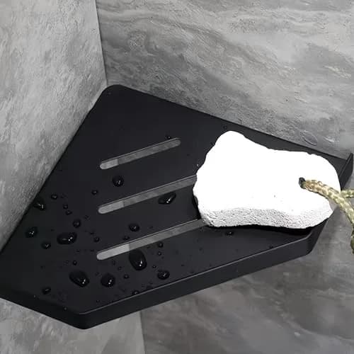 YISMAN Lavatory Bathroom Corner Shelf 6x6x1.65 in | SUS 304 Stainless Steel Wall Mount thumbnail 3