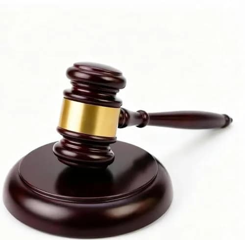 Apexstone Wooden Gavel with Sound Block Set, Dark Red, 299g (0.66 lb) | Authentic USA Import for Mock Trials & Auctions thumbnail 1