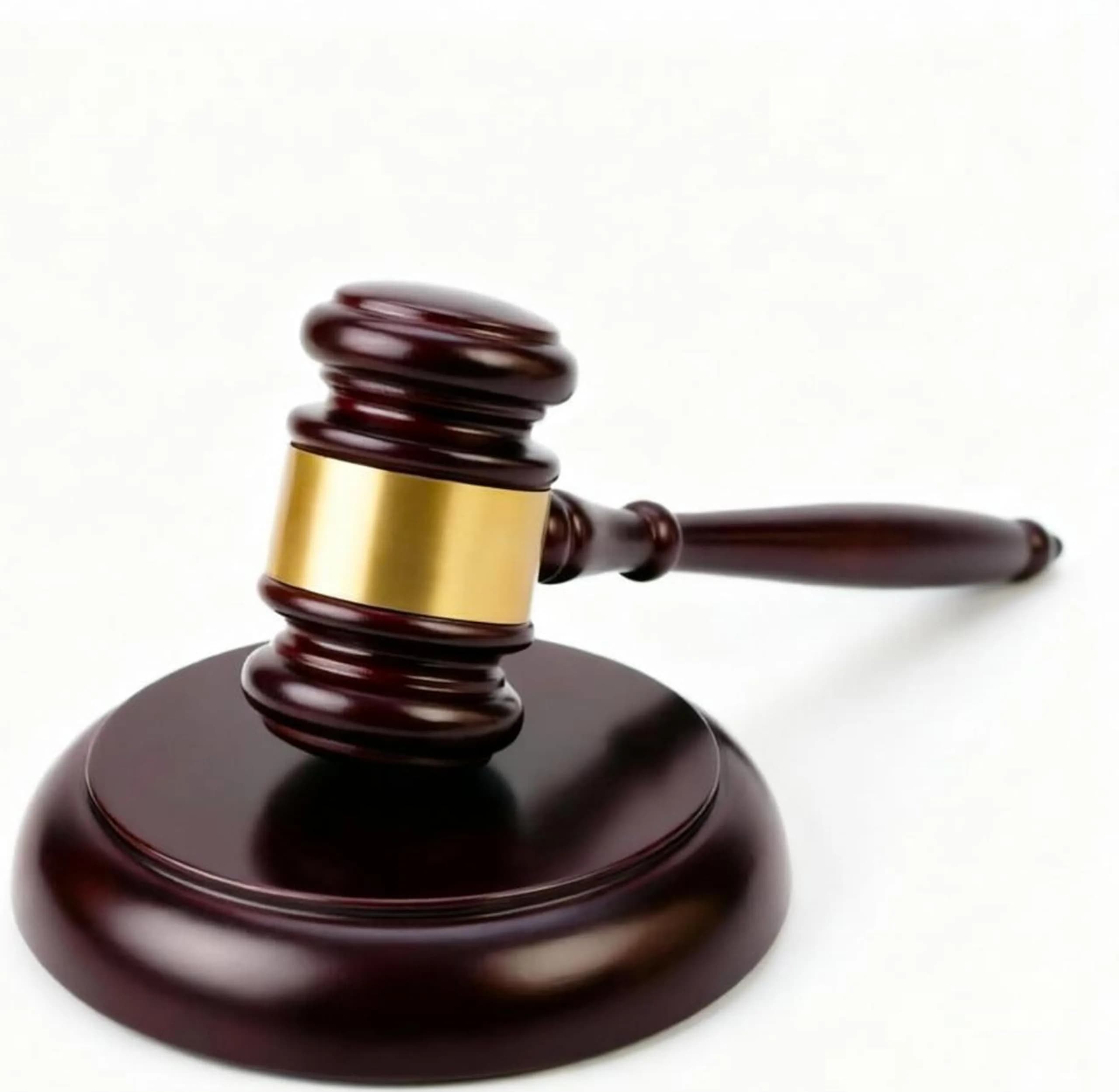 Apexstone Wooden Gavel with Sound Block Set, Dark Red, 299g (0.66 lb) | Authentic USA Import for Mock Trials & Auctions
