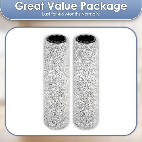 MIBUMIKI Version 2 Detachable Brush Rollers (2 Pack) for Tineco Floor One S7 Pro, S6, Stretch S6 - 6cm (2.3in) x 4cm (1.3in) x 3cm (1in) thumbnail 7
