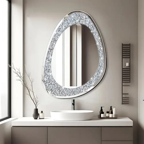 DMDFIRST Irregular Wall Mirror 32x23.5 Inch | Modern Art Deco Glam Decor for Living Room & Bedroom thumbnail 6