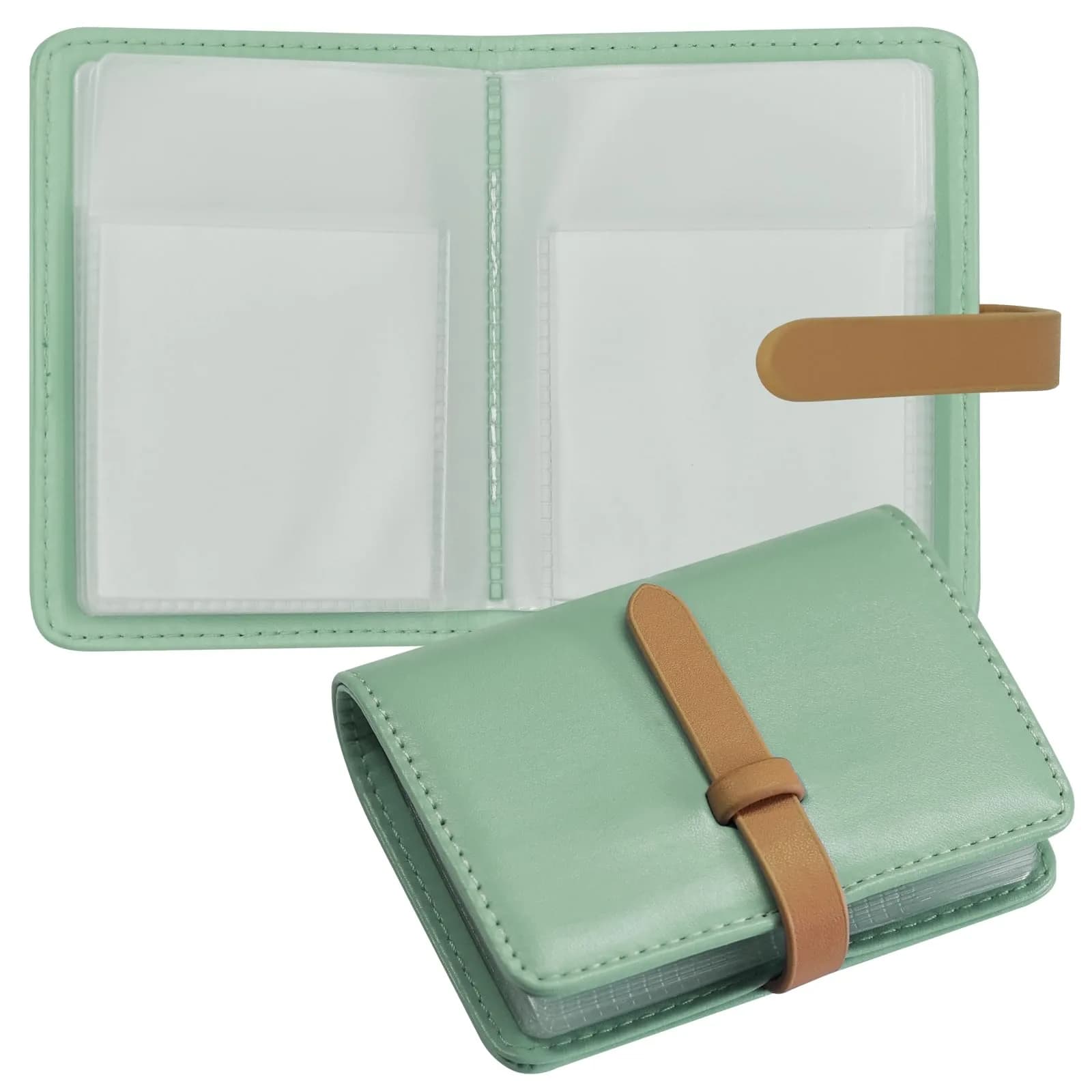 FORYEE 40-Slot PU Leather Card Holder Wallet | Slim Minimalist Design for Business & Travel thumbnail 1
