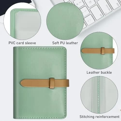 FORYEE 40-Slot PU Leather Card Holder Wallet | Slim Minimalist Design for Business & Travel thumbnail 4