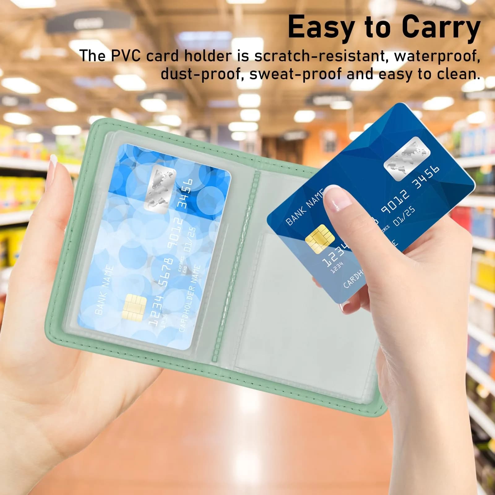 FORYEE 40-Slot PU Leather Card Holder Wallet | Slim Minimalist Design for Business & Travel thumbnail 7