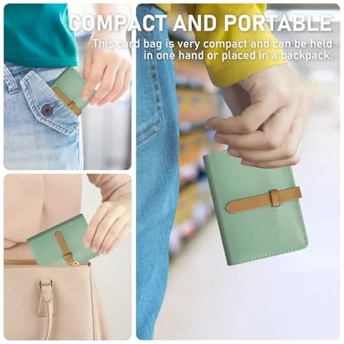FORYEE 40-Slot PU Leather Card Holder Wallet | Slim Minimalist Design for Business & Travel thumbnail 3