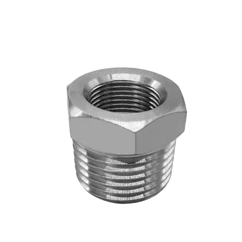 beduan 304SS Water Line Adapter 3/8 Comp Female to 1/2 MNPT (2-Pack, Silver) | Connects 3/8" Compression to 1/2" NPT thumbnail 3
