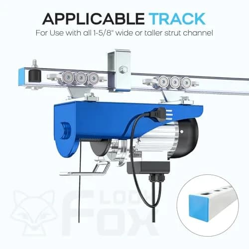 LookFox Material Handling Beam Trolley 6+2 Wheel Anti-Lock & Anti-Fall | Heavy Load Capacity thumbnail 6