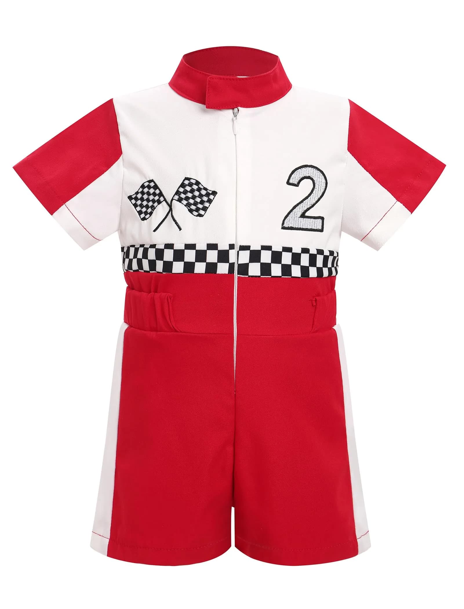 IWEMEK Baby Race Car Driver Jumpsuit for 2nd Birthday | Red-2Y (18-24 Months)