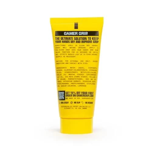 Gamer Grip Hand Cream for Racquet Sports & Gaming 29.5ml (1 Fl Oz) | Sweat-Free Grip Enhancer thumbnail 2