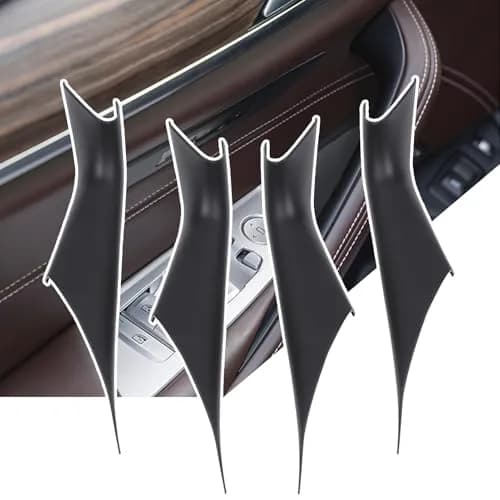 Jaronx Black ABS+PC Interior Door Handle Covers 4 Pieces for BMW 5 Series G30 G31 F90 M5 2017-2022 thumbnail 1