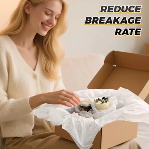 Simetufy White Tissue Paper Bulk 50cm x 75cm (20"x 30") | 1000 Sheets for Gift Bags, Crafts, Packaging thumbnail 4