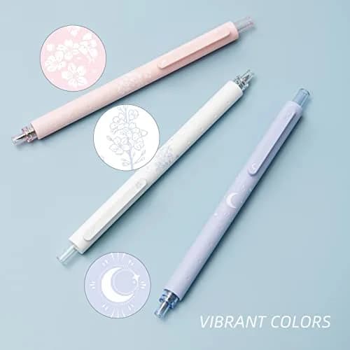 Kaco Gel Ink Pens Sakura Series 0.5mm | Stress-Relieving, Double Length, Smooth Writing thumbnail 7