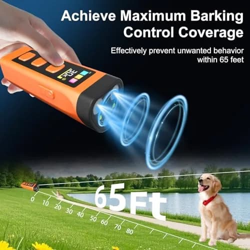 XIFRUS Dog Bark Deterrent Device 2 Pack | Ultrasonic Anti-Barking Trainer with 4 Frequencies thumbnail 4