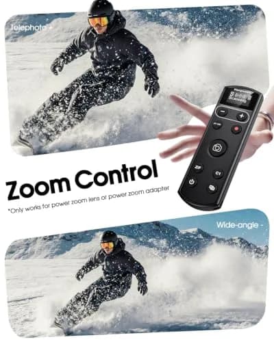 Hanpusen Rechargeable Wireless Camera Remote Control with OLED Screen for Sony Cameras | 10m (32.8ft) Range thumbnail 6