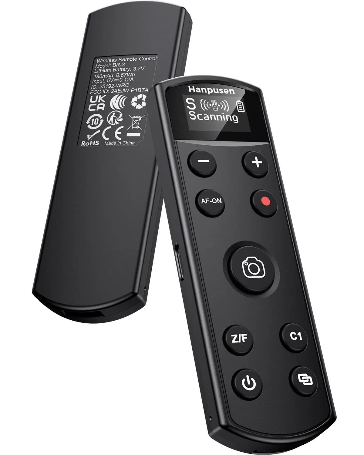 Hanpusen Rechargeable Wireless Camera Remote Control with OLED Screen for Sony Cameras | 10m (32.8ft) Range
