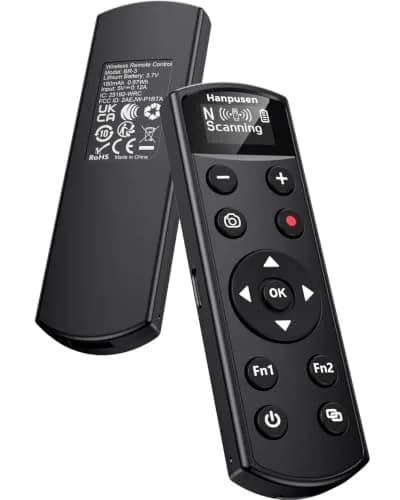 Hanpusen Rechargeable Wireless Shutter Remote with OLED for Nikon Z Series Cameras | 10m Range thumbnail 1