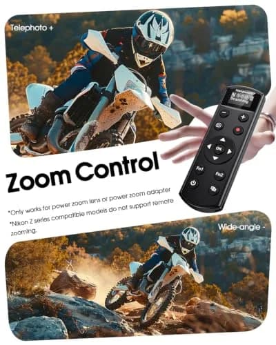 Hanpusen Rechargeable Wireless Shutter Remote with OLED for Nikon Z Series Cameras | 10m Range thumbnail 7
