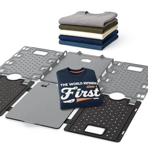 BoxLegend Enhanced Large Shirt Folder Board for Clothes Storage, Black 73cm (28.3" L x 22.8" W) | Closet Organizers for All Garments thumbnail 1