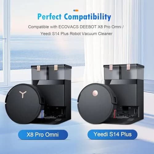 DrFlito 20 Pack Accessories Kit for ECOVACS DEEBOT X8 Pro Omni Robot Vacuum | 20 Pieces thumbnail 2