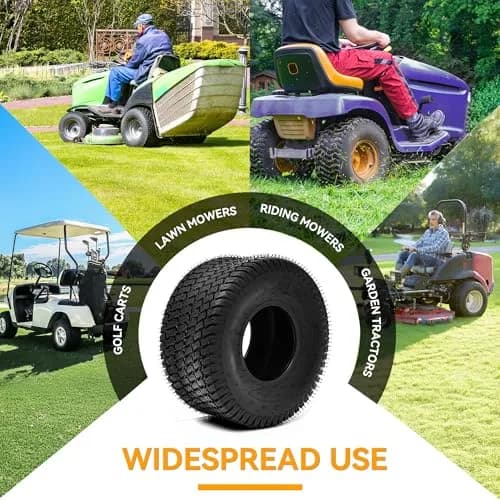 YINTATECH 18x8.5-8 Lawn Mower Tires Set of 2 | 4-Ply Tubeless Turf Tires for Lawn & Garden Vehicles thumbnail 7